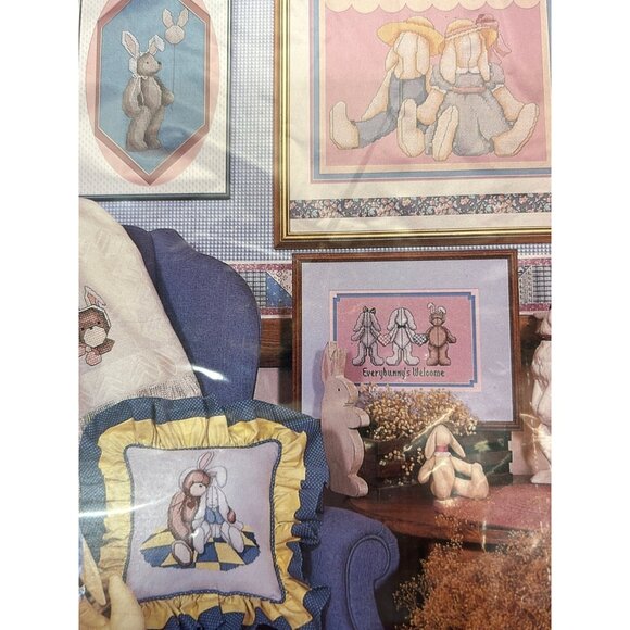 Alma Lynne Bunnies & Sew Forth Counted Cross Stitch Pattern Booklet - Picture 2 of 3